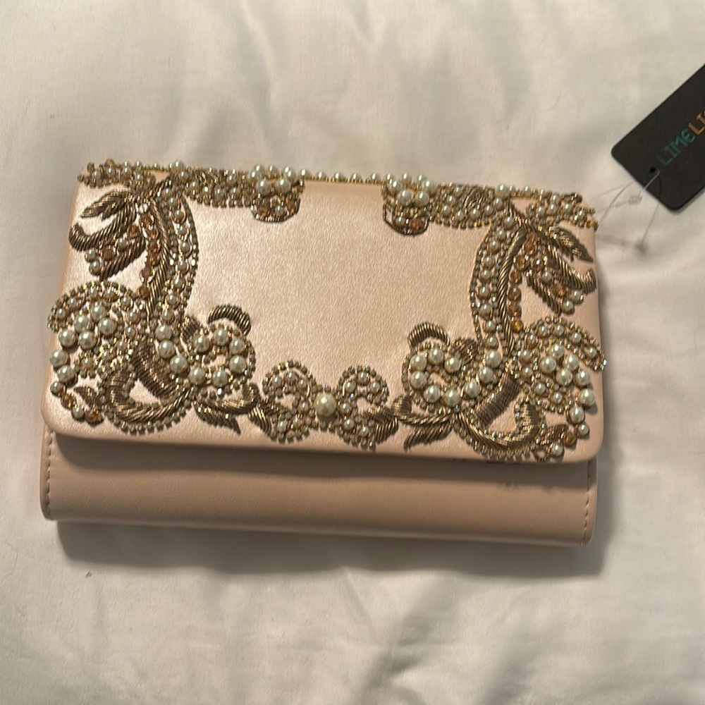 Clutch purse with chain strap